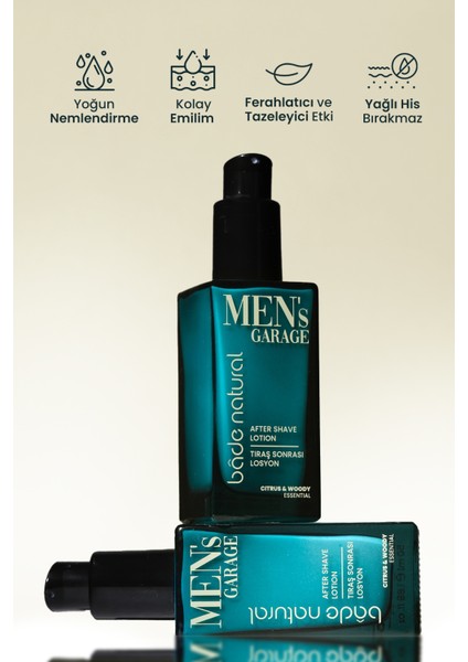 Men's Garage Tıraş Sonrası Losyon Ferahlatıcı ve Yatıştırıcı 50 ml
