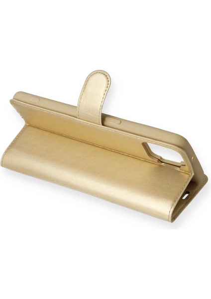 A73 Kılıf Trend S Plus Kapaklı Kılıf - Gold Mrayd