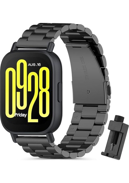 Xiaomi Redmi Watch 5 Active / Watch 5 Lite Uyumlu Paslanmaz Çelik Klipsli Saat Kordon ve Kısaltıcı