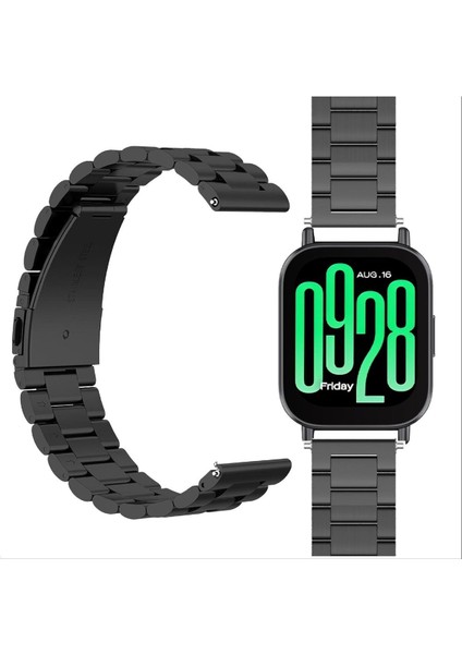 Xiaomi Redmi Watch 5 Active / Watch 5 Lite Uyumlu Paslanmaz Çelik Klipsli Saat Kordon ve Kısaltıcı