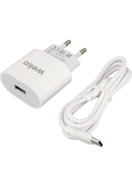 WK-21442 Pdu Qc 3.0 Amper Şarj Başlık Adaptörü + Type-C Kablo (No:1) (5047)