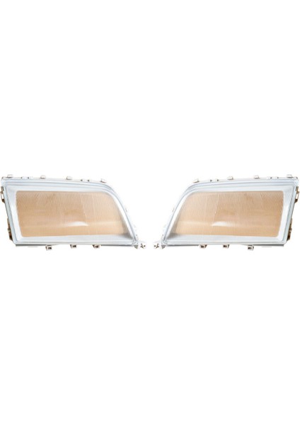 Araba Far Cam Çerçeve Kapak Aksesuarları Mercedes-Benz W202 1994-2004 2028201661 2028201561 (Yurt Dışından)