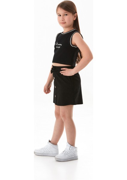 Fitilli Yazı Baskılı Halter Yaka Kız Çocuk Body fiyatları