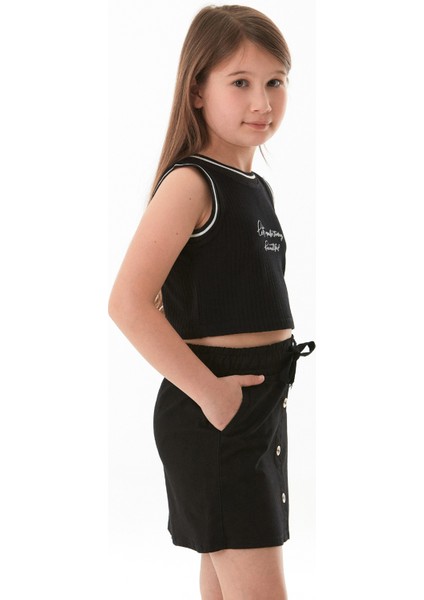 Fitilli Yazı Baskılı Halter Yaka Kız Çocuk Body fırsatları