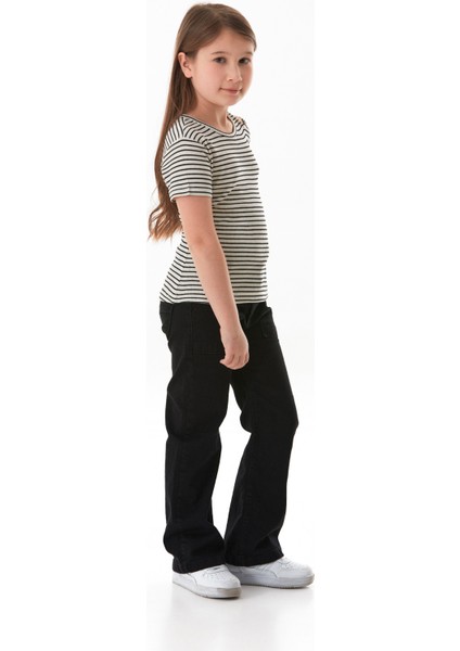 Omzu Pencere Detaylı Çizgili Kız Çocuk Body fiyatları