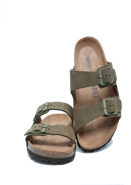K14943 Kifidis Soft Step Kadın Çift Bantlı Mantar Terlik 36-41