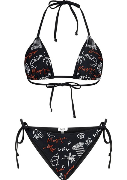Nakışlı Bikini Seti TS1250038002001