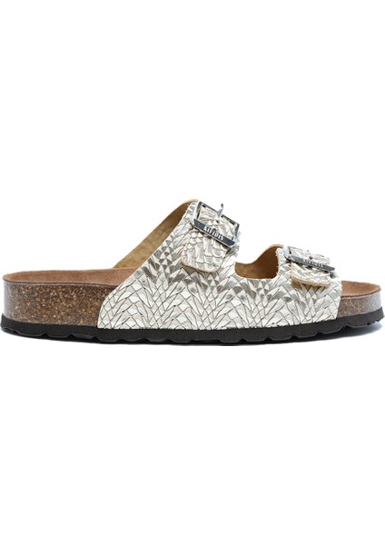 K14944 Kifidis Soft Step Kadın Çift Bantlı Mantar Terlik 36-41