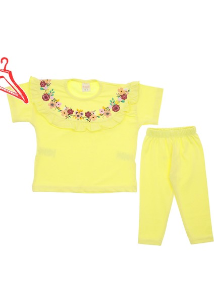 Kız Çocuk Taytlı Takım Baskılı