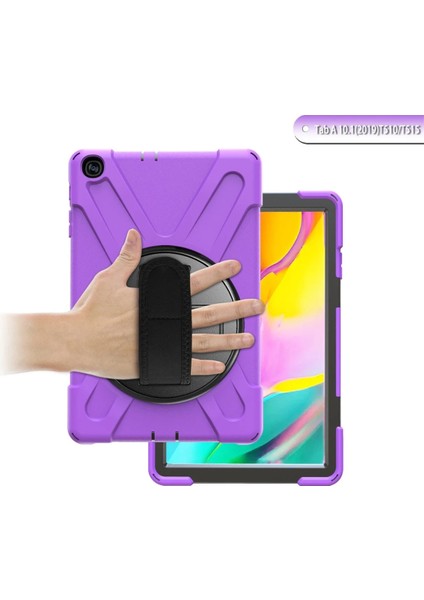 Samsung Galaxy T510 Tab A 10.1 Kılıf Amazing Tablet Kapak - Mor Mrayd