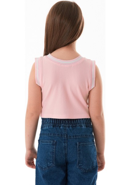 Fitilli Yazı Baskılı Halter Yaka Kız Çocuk Body fırsatları