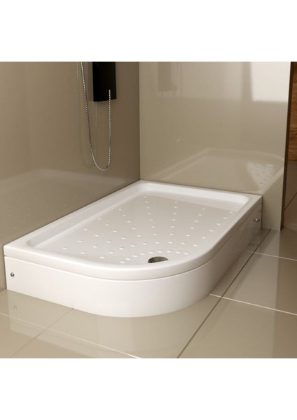 70X110 cm Asimetrik Oval Duş Teknesi Sağ