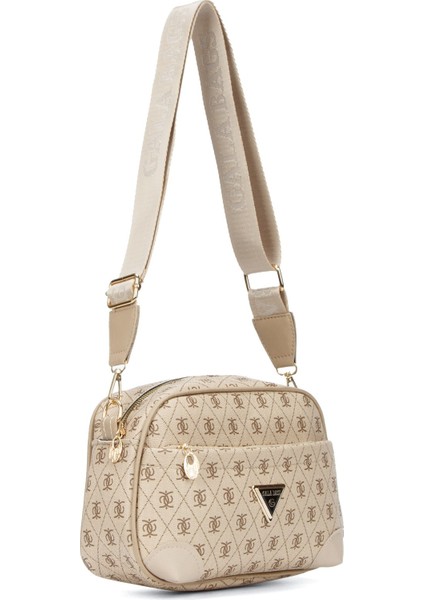 Kadın Monogram Desenli Uzun Askılı Çapraz Omuz Çantası - Kahverengi – Newpolo228 indirimleri