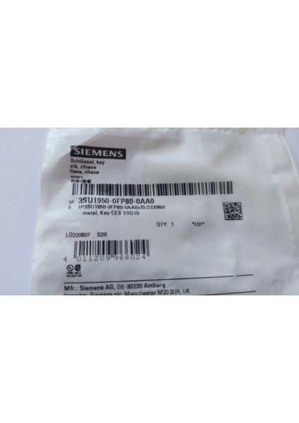 SSG10 Anahtarı Metal Anahtar 3SU19500FP800A A0 Anahtar Ces SSG10 Sıemens Için Siemens Sirius Atc Anahtar Için Kilit Ces/ssg 10 modelleri
