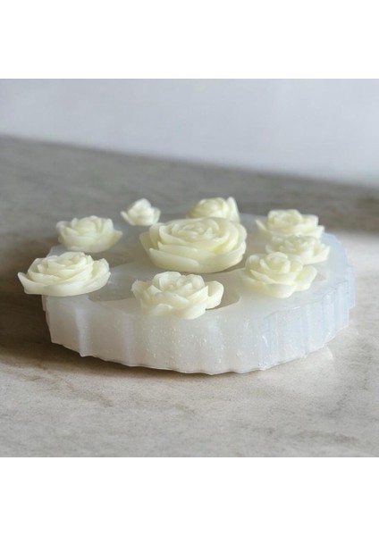 Çoklu, 9 Lu Çiçek Model Silikon Kalıp