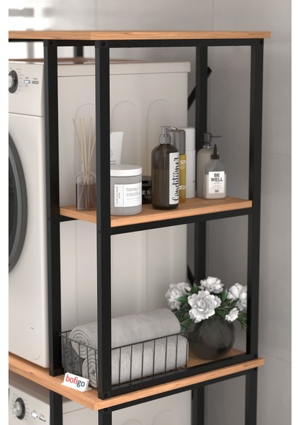 Çamaşır Makinesi Dolabı Kurutma Makinesi Dolabı Metal Banyo Dolabı Mısra Çam