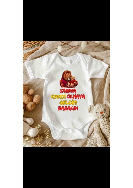 Galatasaray Taraftarı Baba Çocuk Özel Tasarım Hediyelik Zıbın fiyatları