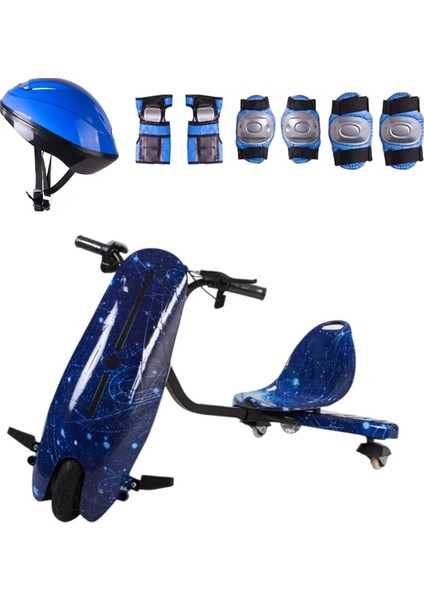 Drift Car Street Dance Elektrikli Kaykay Scooter Litium Bataryalı Drift Kart Kask Dizlik Seti Hediye
