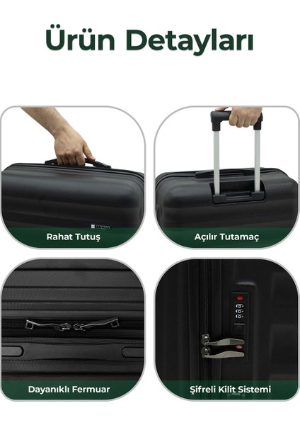 Babil Lüx Abs Küçük Boy Valiz 55 cm fırsatları