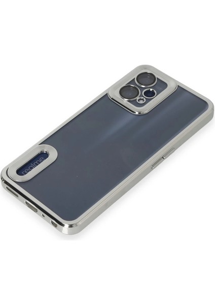 Realme 9 Pro 5g Kılıf Slot Silikon - Gümüş Mrayd