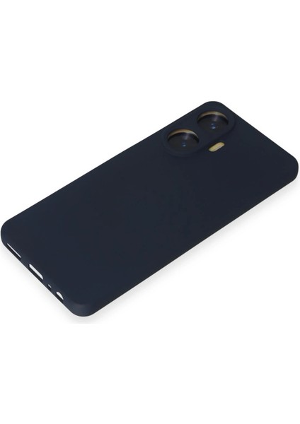 Realme C55 Kılıf Nano Içi Kadife Silikon - Lacivert Mrayd