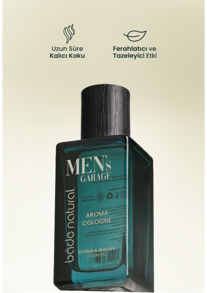 Men's Garage Aroma Kolonya Ferahlatıcı ve Tazeleyici 50 ml