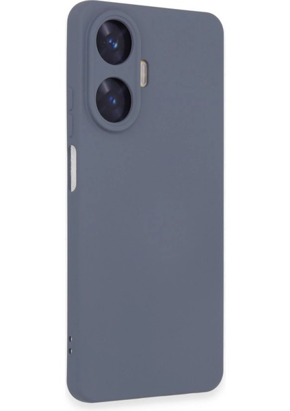 Realme C55 Kılıf Nano Içi Kadife Silikon - Gri Mrayd