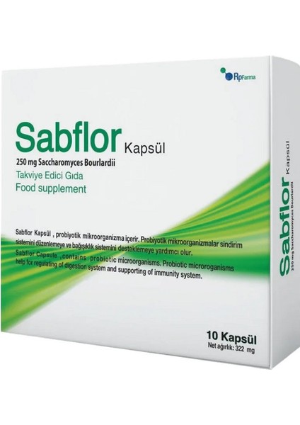 Sabflor Probiyotik 10 Kapsül