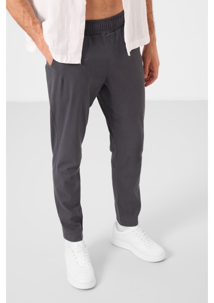 Antrasit Standart Fit Dokuma Hafif Esnek Chino Erkek Pantolon - 82177 fiyatları