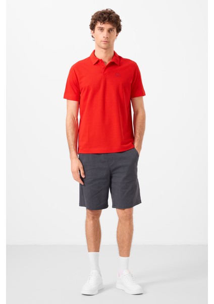 Gri Standart Fit Dokuma Hafif Esnek Chino Erkek Şort - 81292