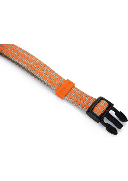 Köpek Boyun Tasması, Açık Gri Turuncu, 26-40cm
