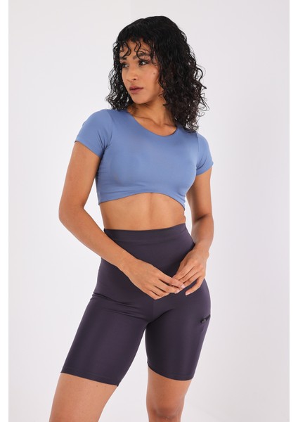 Cute Kadın Spor Büstiyer Mavi