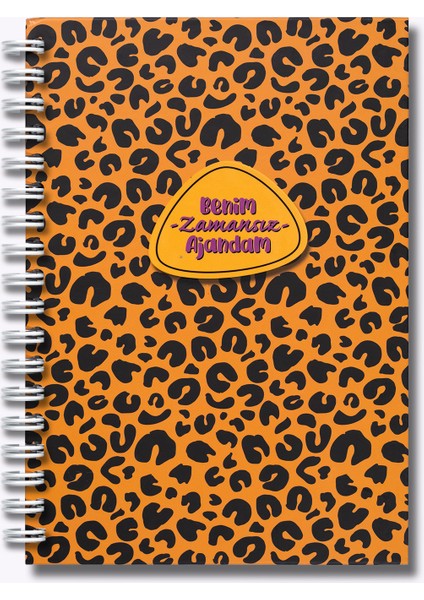Benim Ajandam Leopar Desenli Zamansız Ajanda 17x24 cm Spiral Bağlantılı fiyatları