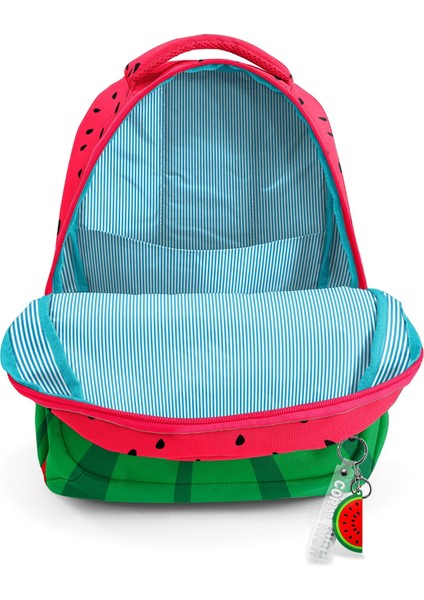 Kids Kırmızı Yeşil Karpuz Desenli 3’lü Okul Çanta Seti SET0114428 modelleri