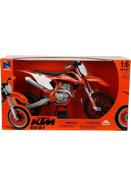Hottoys Uyumlu 1/6 Ktm 450 Sx-F Model Motosiklet Turuncu fiyatları