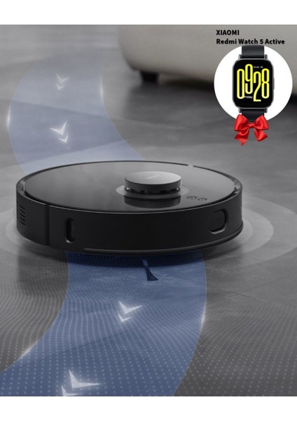 Akıllı Robot Süpürge Wi-Fi Bağlantı Vacuum S10T 8000PA Yüksek Çekim Gücü +Xıaomı Redmi Watch 5
