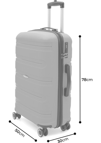 Artemis (Pp) Polipropilen&Kırılmaz Büyük Boy Valiz 75 Cm