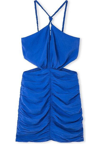 Halter Yaka Cutout Elbise IS1250002378089