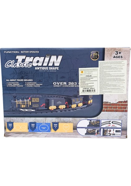 Pilli Raylı Işıklı Tren 285CM SHR-8501C fırsatları