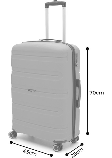 Artemis (Pp) Polipropilen&kırılmaz Orta Boy Valiz 65 cm