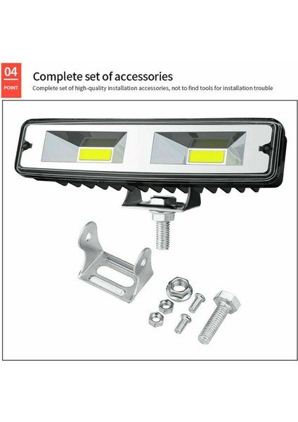 48W 6 Inç LED Çalışma Işığı Çubuğu Spot Flood Lambası Offroad Sürüş Sis 4WD Jeep Kamyon Atv Suv Ute Tekne Için (Yurt Dışından)