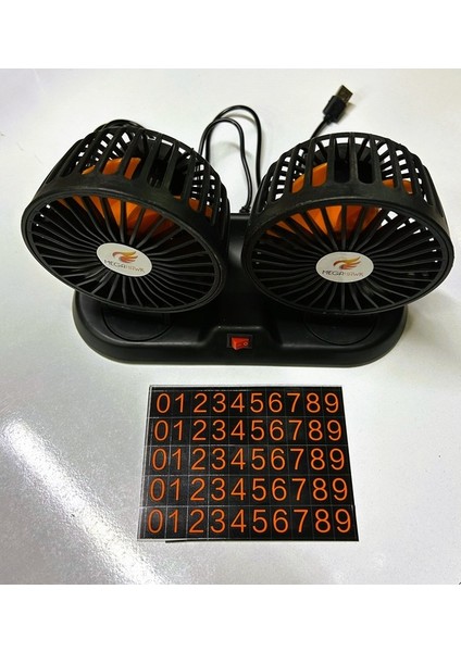 USB Girişli Mükemmel Soğutucu Çift Başlıklı Vantilatör
