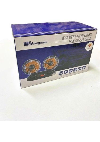 USB Girişli Mükemmel Soğutucu Çift Başlıklı Vantilatör