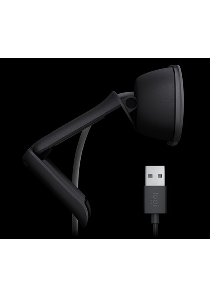 BRIO 100 Full HD 1080p Gizlilik Kapaklı Mikrofonlu Web Kamerası - Siyah