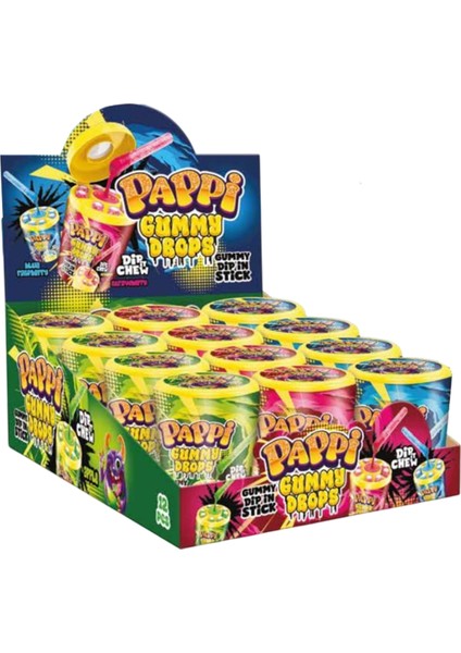 Gummy Drops Stick Jelibon 55gr 12'li
