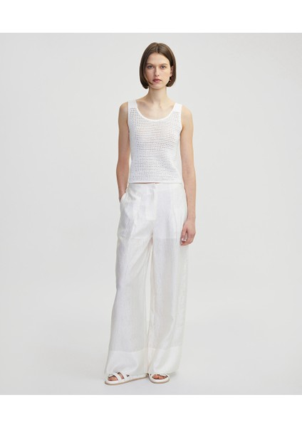Dokulu Wide Leg Fit Pantolon IS1250003170018