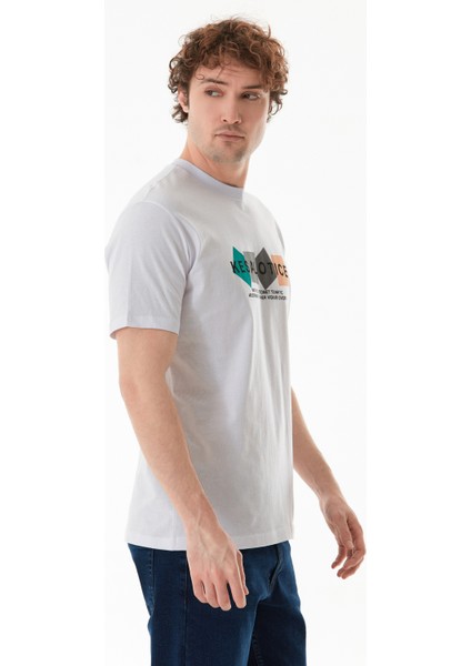 Baskılı Bisiklet Yaka Tişört modelleri