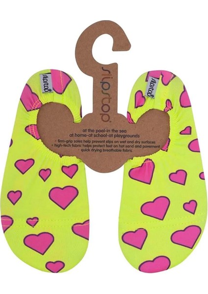 Neon Hearts Junior Kaydırmaz Deniz Ayakkabısı