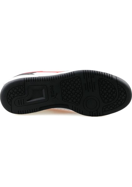 392328 04 Rebound V6 Low Beyaz-Siyah-Kırmızı Erkek Spor Ayak