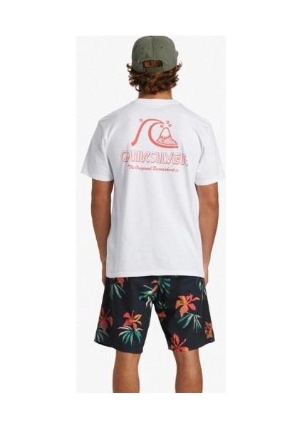 The Original Boardshort Mor AQYZT09560-10 ERKEK Beyaz Tişört